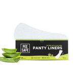 Pee Safe Panty Liners For Women Daily Use with Aloe Vera - 20 Liners | 185mm Long (Large Size) | Curvy Design For Extra Comfort | Cottony-Soft Surface| Keeps You Dry & Fresh All Day Long