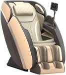 Real Relax 4D Massage Chair Full Body and Recliner, Shiatsu Massage Chair with 27 Modes, 13 Techniques, AI Care, Voice & App Control, Heating Function, for Home and Office, PS6500 Gold