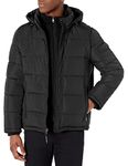 Calvin Klein mens OUTERWEAR Puffer,Black,Medium, Polar Fleece Black, Medium