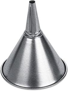 WirthCo 94471 Funnel King 1 Quart, 6" Center Spout Funnel with Removable Brass Strainer Screen., Galvanized, General Purpose