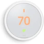 Nest Thermostat E Programmable Smart Thermostat for Home, App Controlled via Wifi, Programmable, Compatible with Alexa and Google Assistant, Frosted White Color (T4002ES)