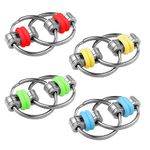 16 Pieces Flippy Chain Fidget, Anxiety Relief Key Chain, Bike Chain Fidget, Stress Relief Finger for Adults