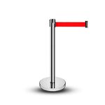 Malabar Silver Q Manager | Belt Post (Red) | Stanchions | Belt Stanchions | Barrier Stanchions | Queue Manager | Crowd Manager (1 Post)