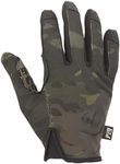 PIG Delta Utility Tactical Gloves, Touchscreen Compatible, High Dexterity, for Shooting, 1 Pair, Multicam Black, Medium