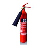 2kg CO2 Fire Extinguisher - Economy w/Frost Free Swivel Horn - FireShield