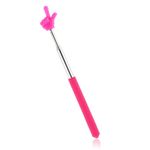 Telescopic Teacher Pointer Extendable Pointer Stick for Classroom Retractable Hand Pointer Finger Pointer Stick Mini Classroom Pointer for Elementary School Kindergarten Teacher(Pink)