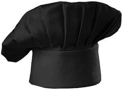AIMALL Chef Hat Baker Kitchen Cook Restaurants Catering Cap Men Women Black Red AU