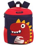 Toyshine 11" Dinosaur Frappe Backpacks for Kids Girls Boys Cute Dinosaurs Dino Toddler Backpack Preschool Nursery Travel Bag - Blue