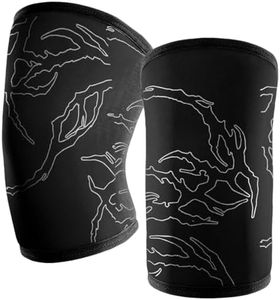 Katamu Premium Gothic 7mm Neoprene Knee Sleeves with Reinforced Stitching