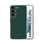 CEDO Samsung Galaxy S22 Clear Case | Soft Flexible Slim-Fit | Full Body 360 Protection Shock Proof TPU Back Cover (Transparent)