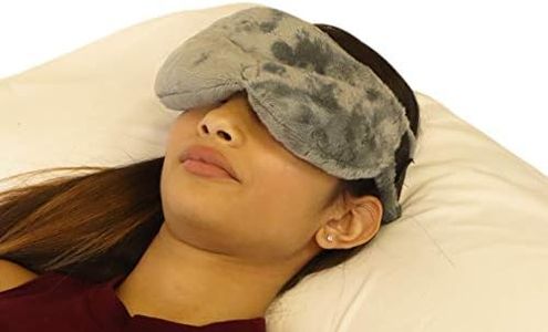 Cooling Eye Compress - Soft Blackout All Natural Aromatherapy for Tension Relaxation, Stress and Pain Relief - Wearable Tension Migraine & Headache Relief - Long Lasting Cooling Therapy