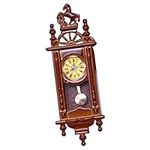 HEMOTON Miniature Mantel Clock Pendulum Clock Decoration Mini House Decoration Clock Figurine Miniature Clock Miniature Pendulum Clock Miniature Furniture Decorative Mini Clock