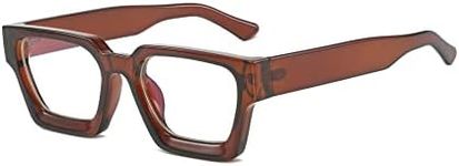 EYLRIM Thick Square Frame Blue Ligh