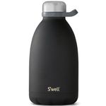 S'well Stainless Steel Roamer Bottle - 64 Fl Oz - Onyx - Triple-Layered Vacuum-Insulated Containers Keeps Drinks Cold for 81 Hours and Hot for 29 - with No Condensation - BPA Free Water Bottle