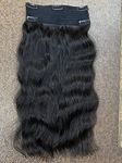 LUXURY HAIR STUDIO 5 Clip Wavy Remy Human Hair Extensions in Natural Color (16")