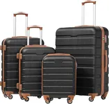 Coolife Luggage 4 Piece Set Suitcas