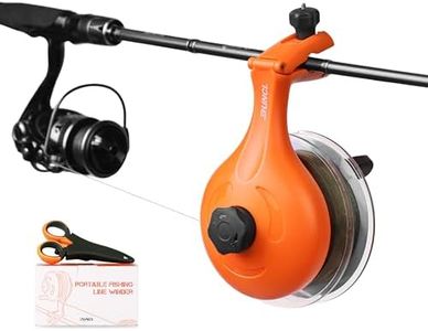 RUNCL Fishing Line Winder – Portable Spooling Tool for Casting and Spinning Reels, Prevents Line Twist, Non-Slip Handle with Scissors, Fishing Gifts for Men