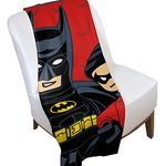 DC Comics Super Heroes LEGO Batman and Robin KAPOW! Polyester Fleece Blanket (100 x 150cm)