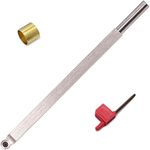 10 Inches Wood Turning Tool Carbide Tipped Lathe Chisel Finisher Tool Bar With Ci3 12mm Round Carbide Insert Cutter for Wood Hobbyist or DIY or Carpenter,Handle not Include