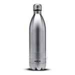 Milton Thermosteel Duo DLX 750, Double Walled Vacuum Insulated Flask 700 ml | 24 oz | 24 Hours Hot and Cold Water Bottle, 18/8 Stainless Steel, BPA Free, Food Grade, Leak-Proof | Silver