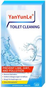 anokasa Toilet Bowl Cleaner -16 PACK, Household Automatic Toilet Bowl Cleaners with Bleach, Bathroom Toilet Tank Cleaners Tablets with Sustained-Release Technology for Against Tough Stains