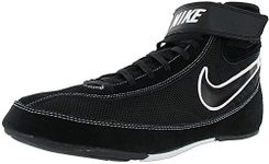 Nike Mens Speedsweep VII Wrestling Shoe Black/White/Black Size 12