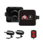 VSYSTO Motorcycle Dash Cam, Motorbike Front and Rear Camera