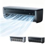 Small Mini Split Air-Conditioner, Ductless AC Unit, Wall Mounted No Window AC with Remote Control, 3 Speed Portable Compact Cooling System for Kitchen Bedroom Small Space Home Office (Black)