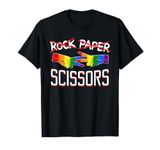 Rock Paper Scissors Lesbian LGBTQ Pride T-Shirt