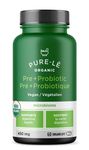 USDA Organic Prebiotic + Probiotic 60 Organicaps (60 Servings) - Vegan Certified Organic Complete Daily Digestive Support. All Natural with No Side Effects - Ultra Premium Digestive Dietary Supplement - No Fillers or Binders, No Artificial Ingredients