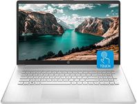 HP 17 Laptop, 17.3" HD+ Touchscreen, Intel Core i7-1255U Processor, 64GB RAM, 1TB SSD, Webcam, HDMI, Wi-Fi, Windows 11 Home, Silver