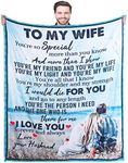 to My Wife Blanket Birthday Gifts for Wife-Valentines Day Gifts for Wife, Wife Birthday Gift Ideas, Wedding Anniversary Mother's Day for Wife,Warm Funny Gift Idea for Wife, Memorable Wife Blanket