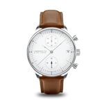 About Vintage 1844 Chronograph Mens Watch, Stainless Steel, Analog, Waterproof, Steel / White, Retro