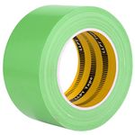 LLPT Duct Tape Premium Grade Fabric Gaffer Tape 60MM x 30M x 0.23MM Residue Free Strong Adhesive Color Green(DT252)