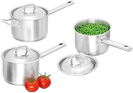 Scanpan Commercial 3 Piece Saucepan Set Silver (22340)