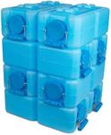 WaterBrick International Water Storage Containers for Emergency Water Storage | 6-Pack of Stackable 3.5 Gallon Water Container Bricks | Food-Grade HDPE Plastic | BPA-Free | STD Blue