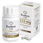 Fenbendazole 222mg, Purity >99%, by Fenben Lab, Continuously Tested, Certificate of Analysis (Quality Protocol) Included, 30 capsules