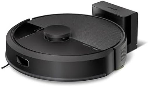 iRobot Roomba 105 Combo - Saugen + Wischen - Clearview LiDAR - 7000Pa - 120 mins - SmartScrub - Umfährt Hinderniss - Reinigungszonen - Aufladen und Fortfahren - App - Schwarz