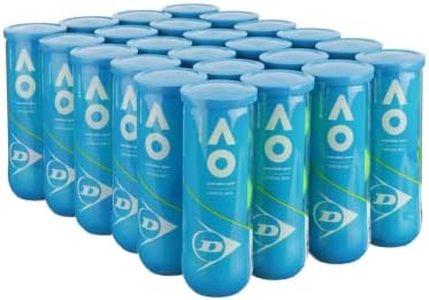 Dunlop Sports Australian Open AO Extra Duty Tennis Balls - Case of 24 cans (72 Balls)