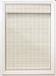 Radiance Cordless Bamboo Roman Shades for Windows - Matchstick Bamboo Blinds for Semi-Private Light Control - Easy to Lift & Fold Up Window Shades - White - 30" W x 64" L - (2215328E)