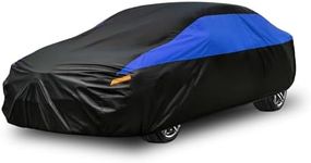 GUNHYI Car Cover Waterproof Breathable Large, Full Car Cover Rain Dust Sun UV Protection Universal fit Audi A5/A4, BMW 4 Series, Ford Mondeo, Jaguar XE, Tesla Model 3 etc. Fit Saloon (470 To 490cm)