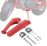 Chikia Coleman Mini Bike Foot Pegs Footpegs Footrest Pedal Bracket Set Assembly For Coleman CT200U BT200X Trail 200 CT100u Trail 100 196cc