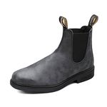 BLUNDSTONE Chisel Toe 1308, Unisex Adults’ Chelsea Boots Chelsea Boots, Grey (Rustic Black Rustic Black), 8 UK (42 EU)