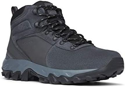 Columbia Men's Newton Ridge Plus II Suede Waterproof, Shark, Black, 15