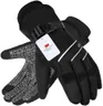 MOREOK Waterproof & Windproof -30°F Winter Gloves for Men/Women, 3M Thinsulate Thermal Gloves Touch Screen Warm Gloves for Skiing,Cycling,Motorcycle,Running-Black-L