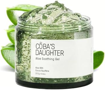 COBA'S DAUGHTER 99% Pure Aloe for Sunburn Relief & After Sun Recovery | Coconut Scented Aloe Vera Gel | Organic Aloe Vera Gel for Face & Body - Hair Hydration & Cooling Lotion (10.6 Oz)
