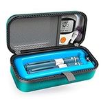 SHBC Insulin Pen Carrying Case Portable Medical Cooler Bag for Diabetes with Protective Ice Brick - Convenient to Changing Needles with Each Injection Blue-Green