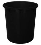 Kuber Industries Plastic Open Plastic Dustbin Without Lid|Garbage Bin For Home, Kitchen, Office, 5Ltr. (Black)-47KM01045