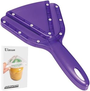 Uinxan Jar Opener for Weak Hand & Seniors with Arthritis,Easy Twist Off Bottle Caps,Patent | Unique Kitchen Gadgets,Handheld Lid Top Open for Elderly/Women/Men (Purple)
