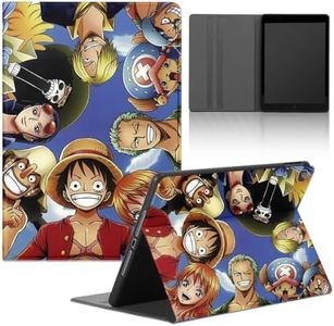 Cool Anime Tablet Case for ipad 10th Generation Case 10.9 Inch, Manga Character Pattern Print, Kawaii Comics Design Cases for Women Men, PU Leather Folio Back Cover for ipad 10th Gen (2022), Friends